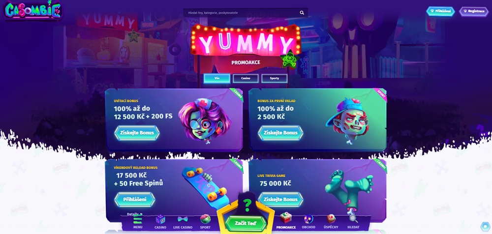 Promoaktionen im Casino Casombie