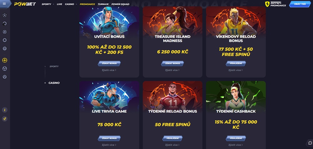 Powbet Bonusangebote