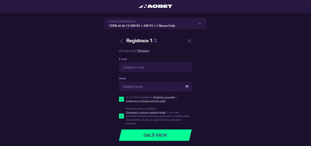 NaoBet Registrierung