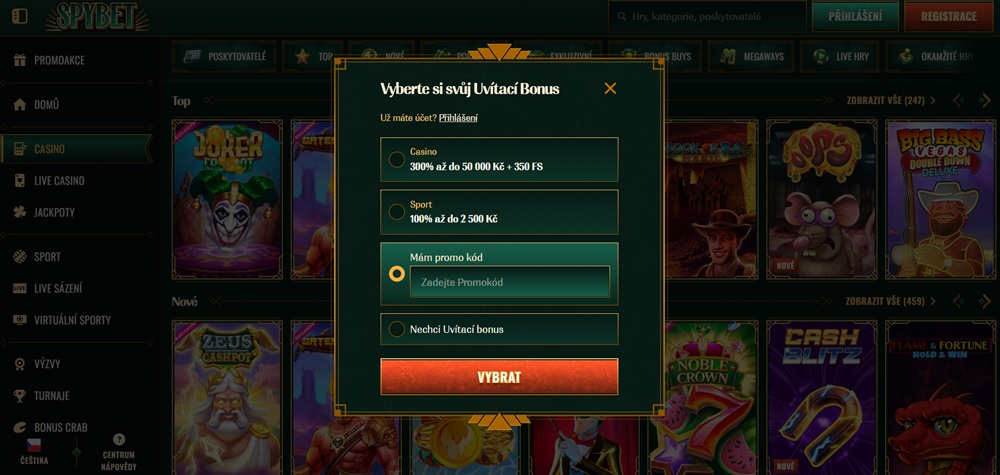 Spybet Promo-Code