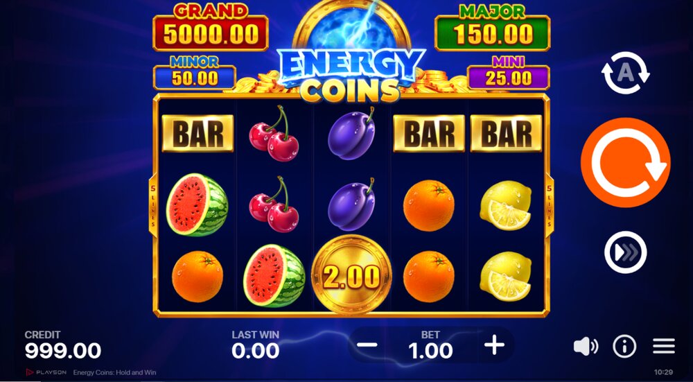 energy coins: hold and win náhled