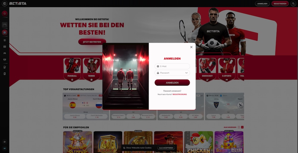 Betista Anmeldung