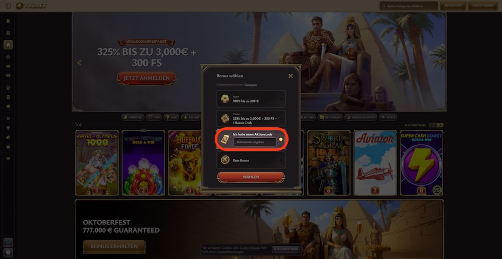 ViciBet Promo-Code