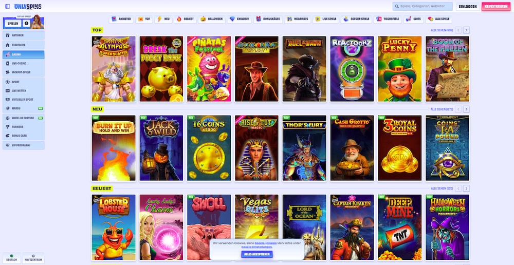 OnlySpins Casino DE