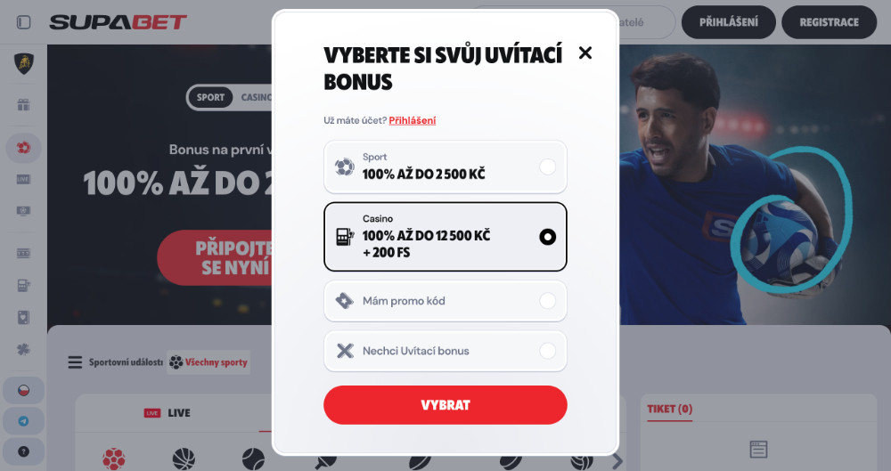 Supabet Registrierung
