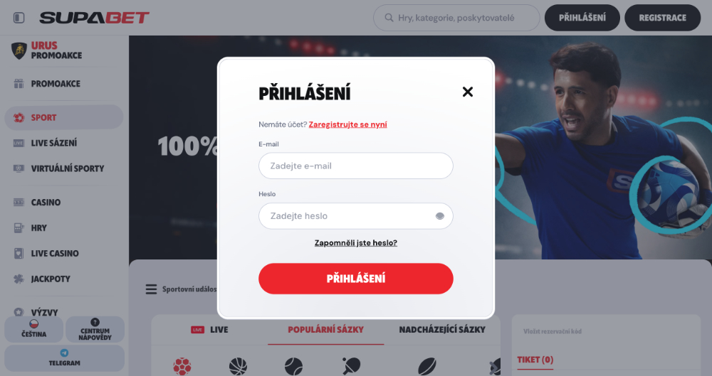 Supabet Anmeldung