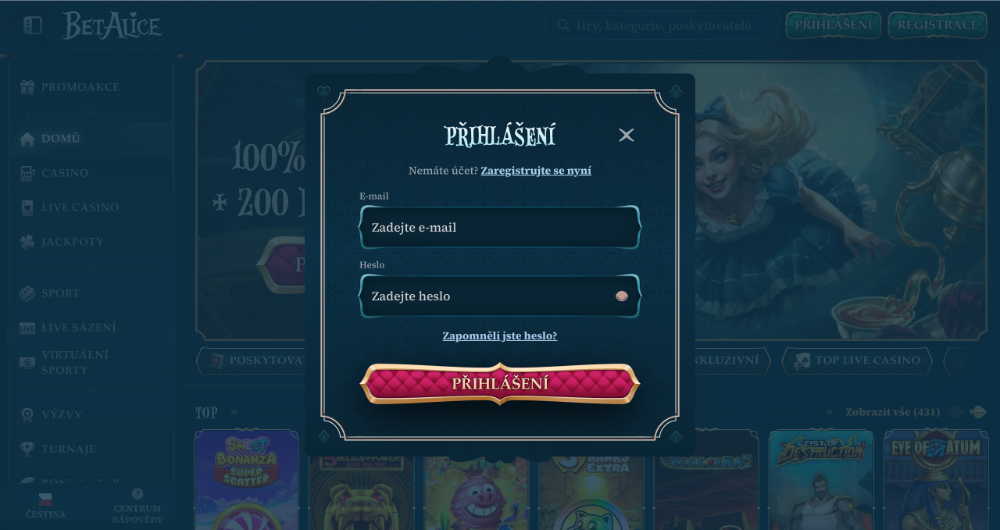 BetAlice Login