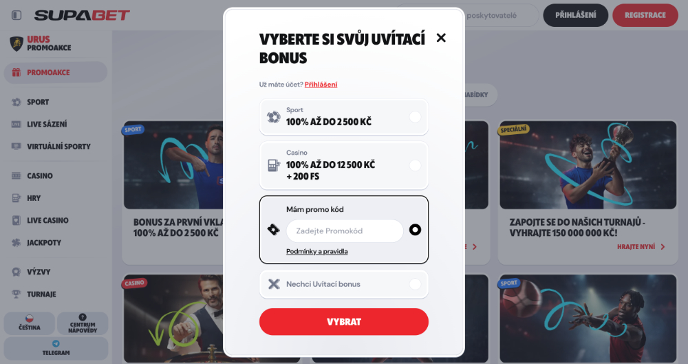 Supabet Promo-Code Vorschau