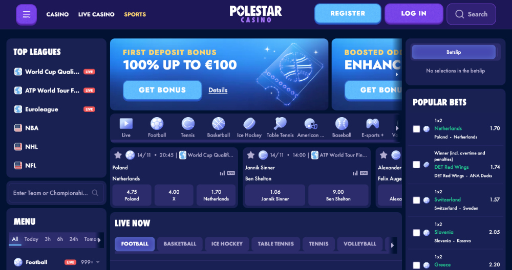 Buchmacher PoleStar Casino – Einführung