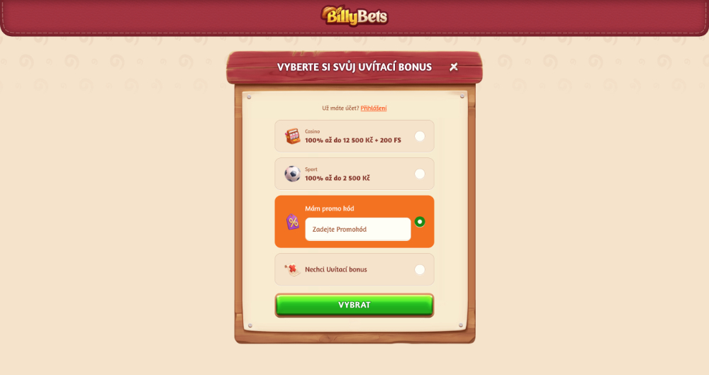 BillyBets Promo-Code
