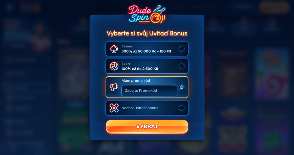 Promo-Code im Casino DudeSpin