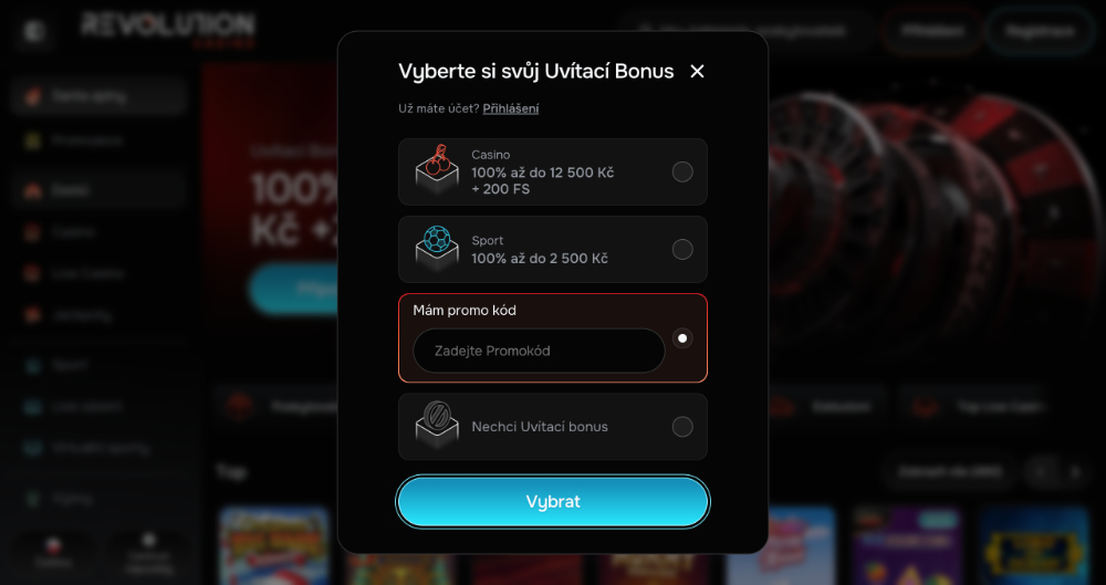  Revolution Casino Promo-Code – Titelbild
