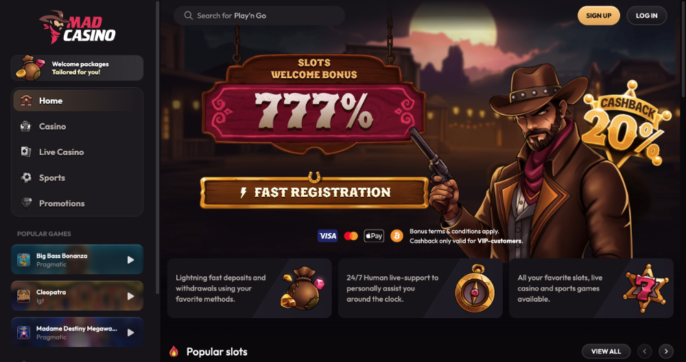 Mad Casino Einleitung