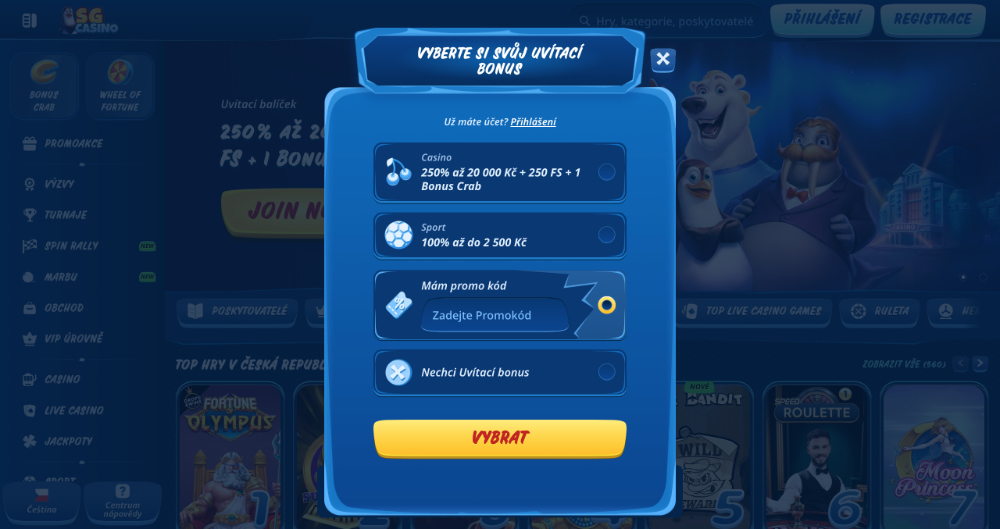 SGcasino Promo-Code