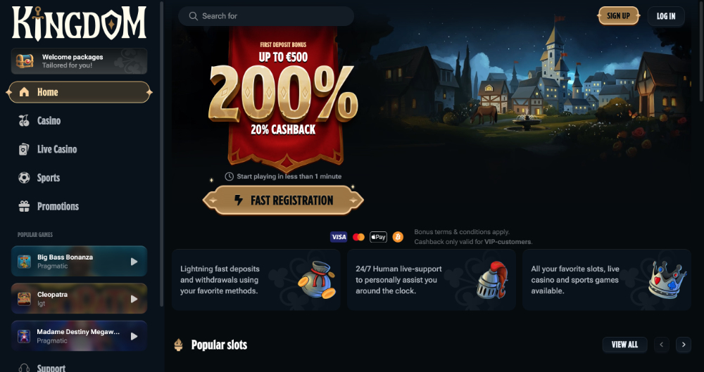 Kingdom Casino – Einführung