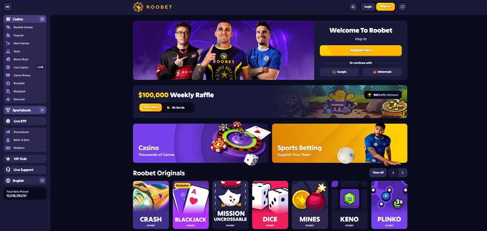 Roobet-App – Einführung